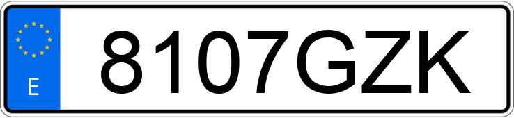 Numer rejestracyjny 8107GZK posiada PEUGEOT 407