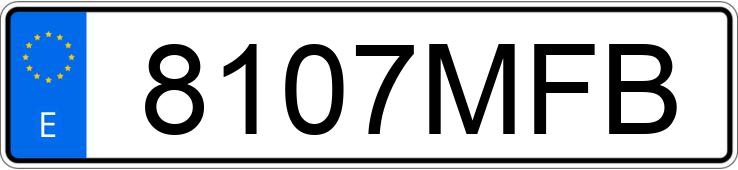 Numer rejestracyjny 8107MFB posiada LAND ROVER RANGE ROVER SPORT