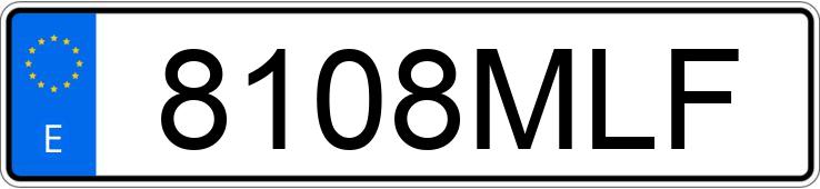 Numer rejestracyjny 8108MLF posiada AUDI Q8