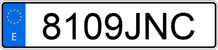 Numer rejestracyjny 8109JNC posiada AUDI A4