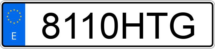Numer rejestracyjny 8110HTG posiada AUDI A4