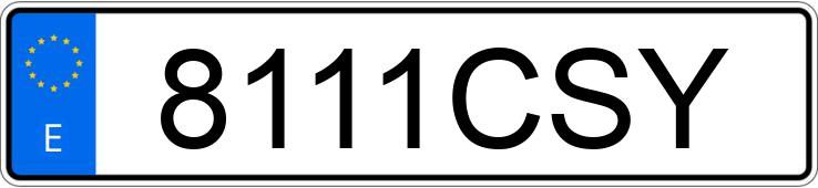 Numer rejestracyjny 8111CSY posiada CITROEN XSARA Numer rejestracyjny 8111CSY posiada CITROEN XSARA