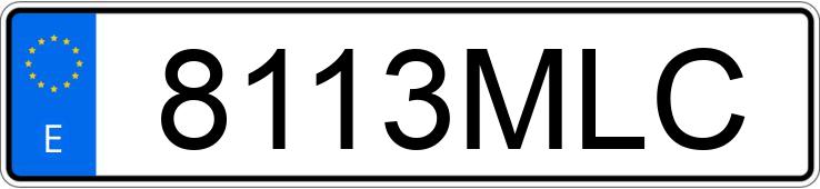 Numer rejestracyjny 8113MLC posiada BMW SERIE 3