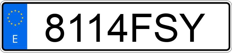 Numer rejestracyjny 8114FSY posiada RENAULT MEGANE