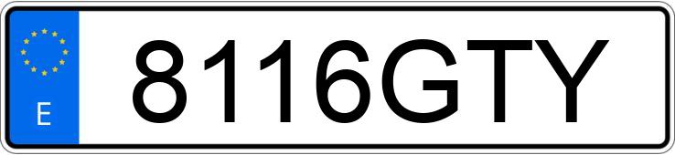 Numer rejestracyjny 8116GTY posiada SEAT LEON