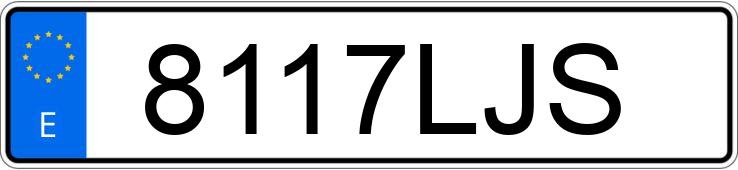 Numer rejestracyjny 8117LJS posiada BMW SERIE 1