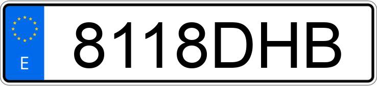 Numer rejestracyjny 8118DHB posiada AUDI A4
