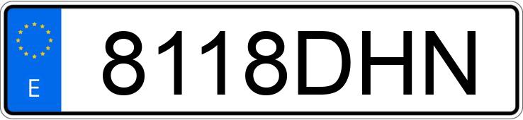 Numer rejestracyjny 8118DHN posiada NISSAN PRIMASTAR