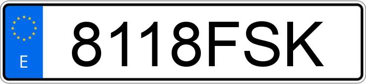 Numer rejestracyjny 8118FSK posiada RENAULT PREMIUM