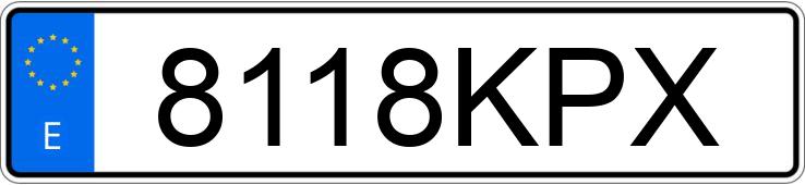 Numer rejestracyjny 8118KPX posiada HYUNDAI I30 FASTBACK