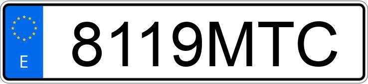 Numer rejestracyjny 8119MTC posiada AUDI Q3