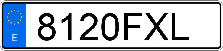 Numer rejestracyjny 8120FXL posiada SEAT ALTEA