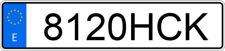 Numer rejestracyjny 8120HCK posiada CITROEN JUMPER