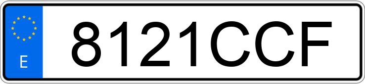 Numer rejestracyjny 8121CCF posiada SEAT CORDOBA