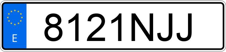 Numer rejestracyjny 8121NJJ posiada RENAULT TRAFIC