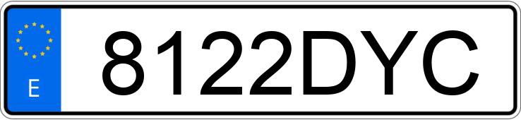 Numer rejestracyjny 8122DYC posiada PEUGEOT 307