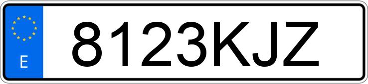 Numer rejestracyjny 8123KJZ posiada IVECO DAILY