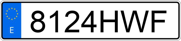 Numer rejestracyjny 8124HWF posiada FORD C-MAX Numer rejestracyjny 8124HWF posiada FORD C-MAX