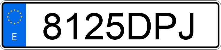 Numer rejestracyjny 8125DPJ posiada PEUGEOT 307 Numer rejestracyjny 8125DPJ posiada PEUGEOT 307