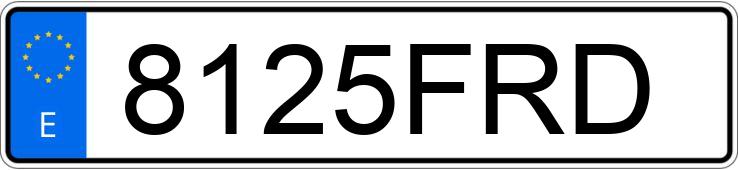 Numer rejestracyjny 8125FRD posiada MAZDA MX-30