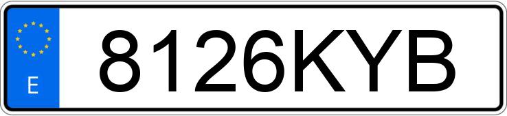 Numer rejestracyjny 8126KYB posiada RENAULT CLIO