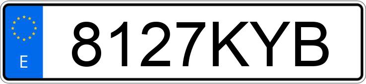 Numer rejestracyjny 8127KYB posiada NISSAN MICRA