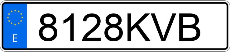 Numer rejestracyjny 8128KVB posiada BMW SERIE 5