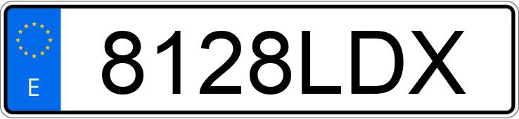 Numer rejestracyjny 8128LDX posiada VOLKSWAGEN GOLF