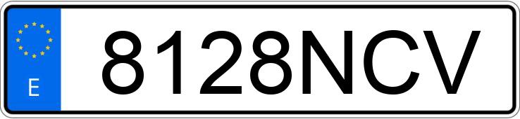 Numer rejestracyjny 8128NCV posiada SKODA KAROQ