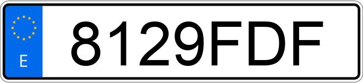 Numer rejestracyjny 8129FDF posiada SEAT IBIZA