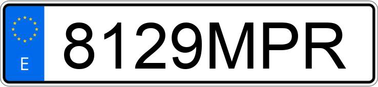 Numer rejestracyjny 8129MPR posiada KIA EV6