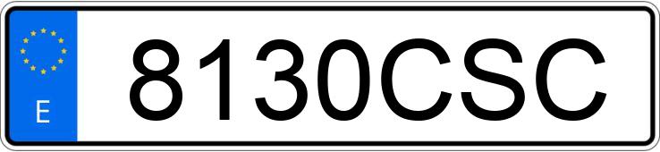 Numer rejestracyjny 8130CSC posiada CHRYSLER VOYAGER