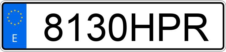 Numer rejestracyjny 8130HPR posiada RENAULT CLIO