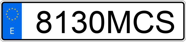 Numer rejestracyjny 8130MCS posiada RENAULT CLIO