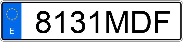 Registreringsnummeret 8131MDF har MERCEDES A (177)