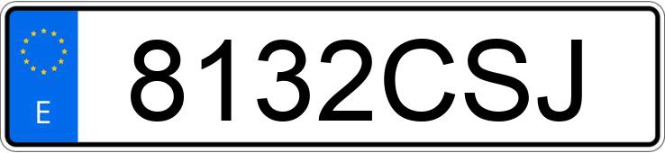 Numer rejestracyjny 8132CSJ posiada AUDI A3