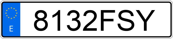 Il numero di registrazione 8132FSY ha RENAULT SCENIC