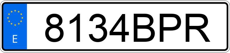 Numer rejestracyjny 8134BPR posiada OPEL ASTRA