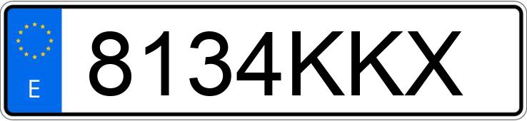 Numer rejestracyjny 8134KKX posiada AUDI SQ5