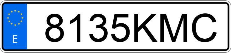 Numer rejestracyjny 8135KMC posiada VOLKSWAGEN GOLF Numer rejestracyjny 8135KMC posiada VOLKSWAGEN GOLF