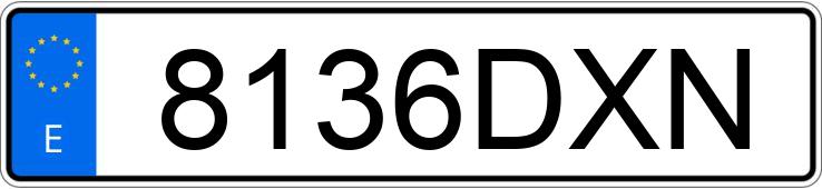 Numer rejestracyjny 8136DXN posiada BMW SERIE 5