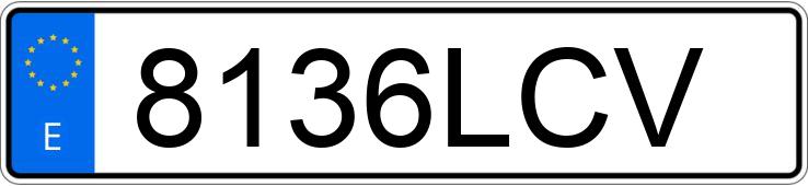 Numer rejestracyjny 8136LCV posiada MERCEDES C (205)