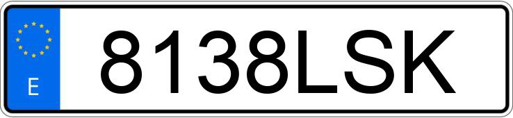 Numer rejestracyjny 8138LSK posiada PEUGEOT PARTNER Numer rejestracyjny 8138LSK posiada PEUGEOT PARTNER