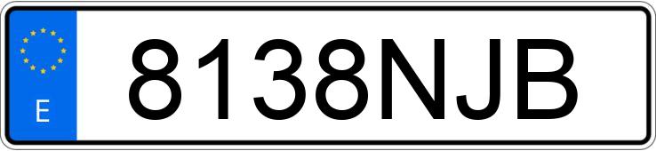 Numer rejestracyjny 8138NJB posiada MERCEDES SPRINTER