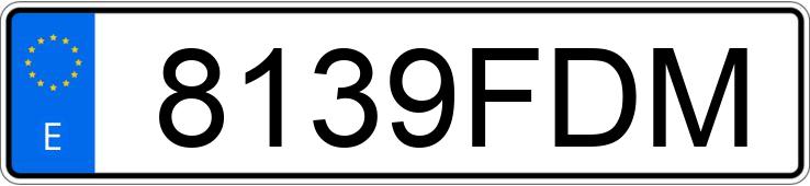 Numer rejestracyjny 8139FDM posiada SUZUKI DL 650