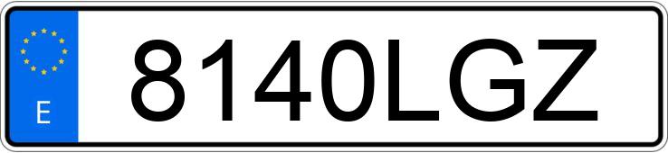 Numer rejestracyjny 8140LGZ posiada MERCEDES VITO