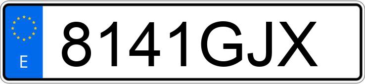 Numer rejestracyjny 8141GJX posiada VOLKSWAGEN PASSAT