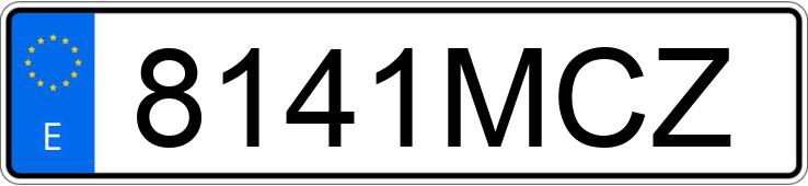 Numer rejestracyjny 8141MCZ posiada KIA SPORTAGE