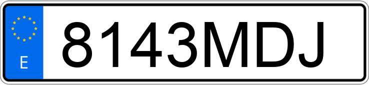 Numer rejestracyjny 8143MDJ posiada BMW SERIE 3