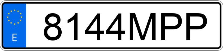 Numer rejestracyjny 8144MPP posiada VOLKSWAGEN GOLF Numer rejestracyjny 8144MPP posiada VOLKSWAGEN GOLF